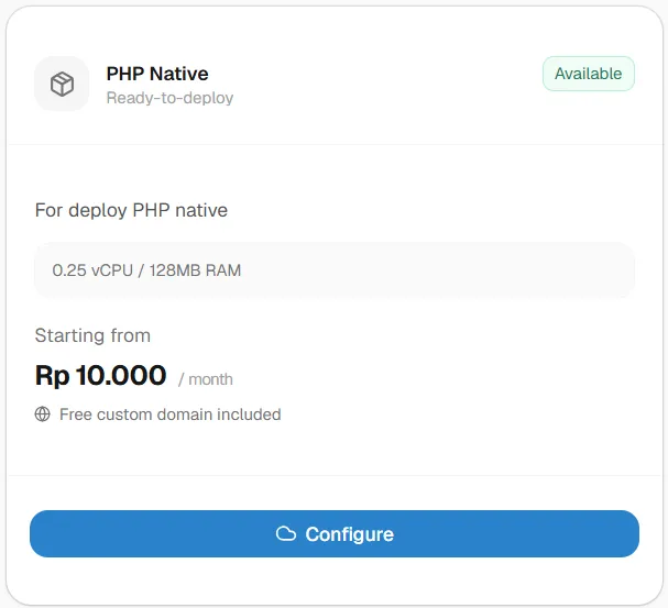 Cara Deploy Project PHP Native step 1