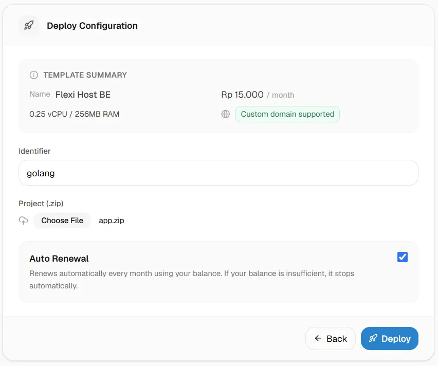 Cara Deploy Golang step 4